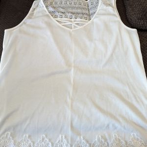 White with lace top